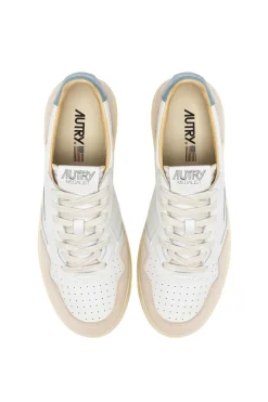 Sneakers medalist low pelle suede bianco