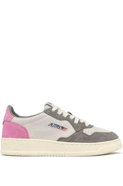 Sneakers medalist low suede rosa