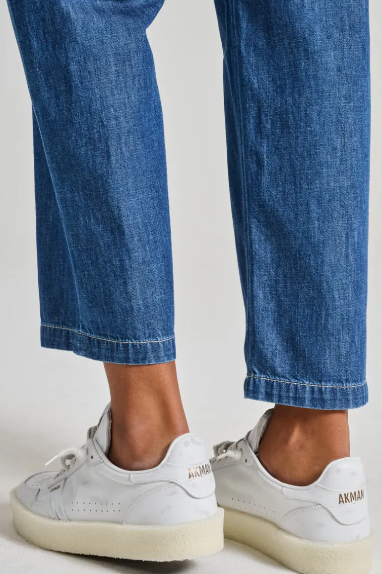 Sneakers pelle bianca