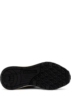 Sneakers reelwind low pelle/tessuto azzurro