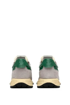 Sneakers reelwind low pelle/tessuto grigio