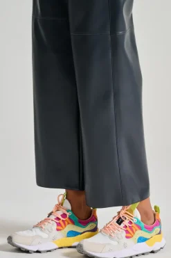 Sneakers suede/nylon bianco