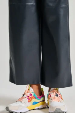 Sneakers suede/nylon bianco