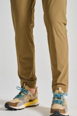 Sneakers suede/nylon ripstop marrone