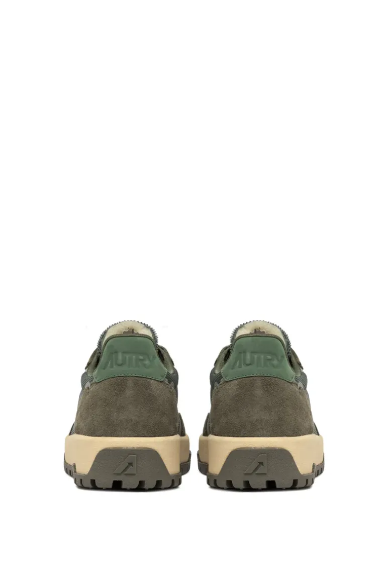 Sneakers super vintage low pelle marrone