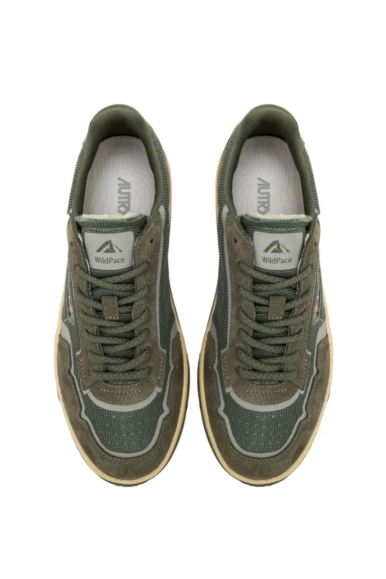 Sneakers super vintage low pelle marrone