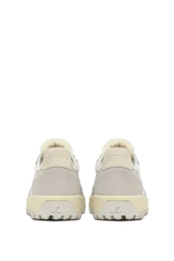 Sneakers super vintage low pelle grigio