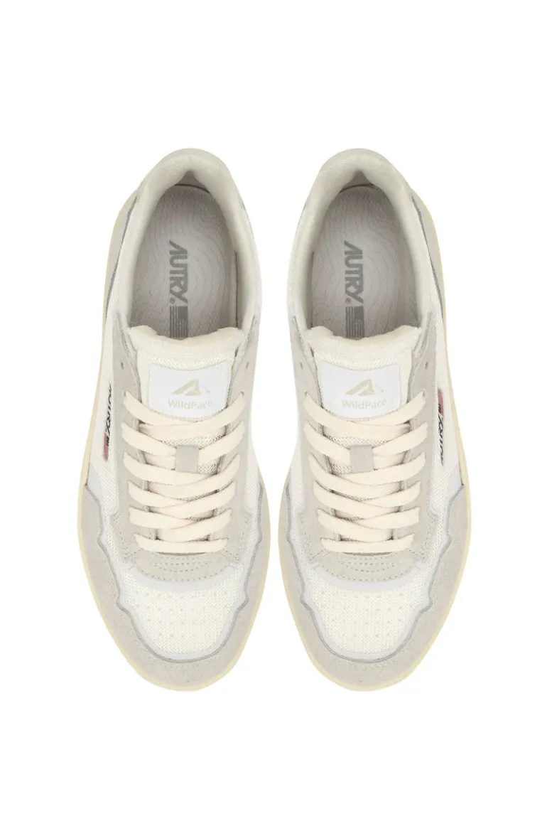 Sneakers super vintage low pelle grigio