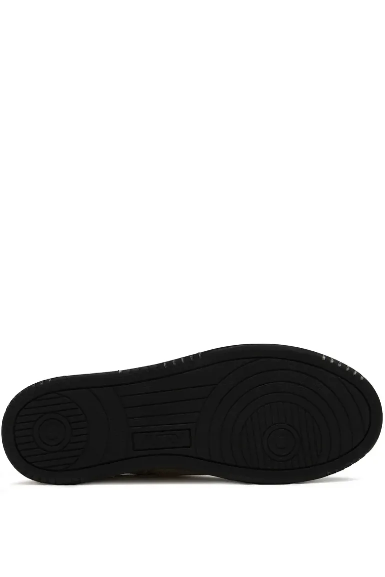 Sneakers super vintage low man nero uomo