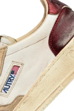 Sneakers super vintage pelle oro