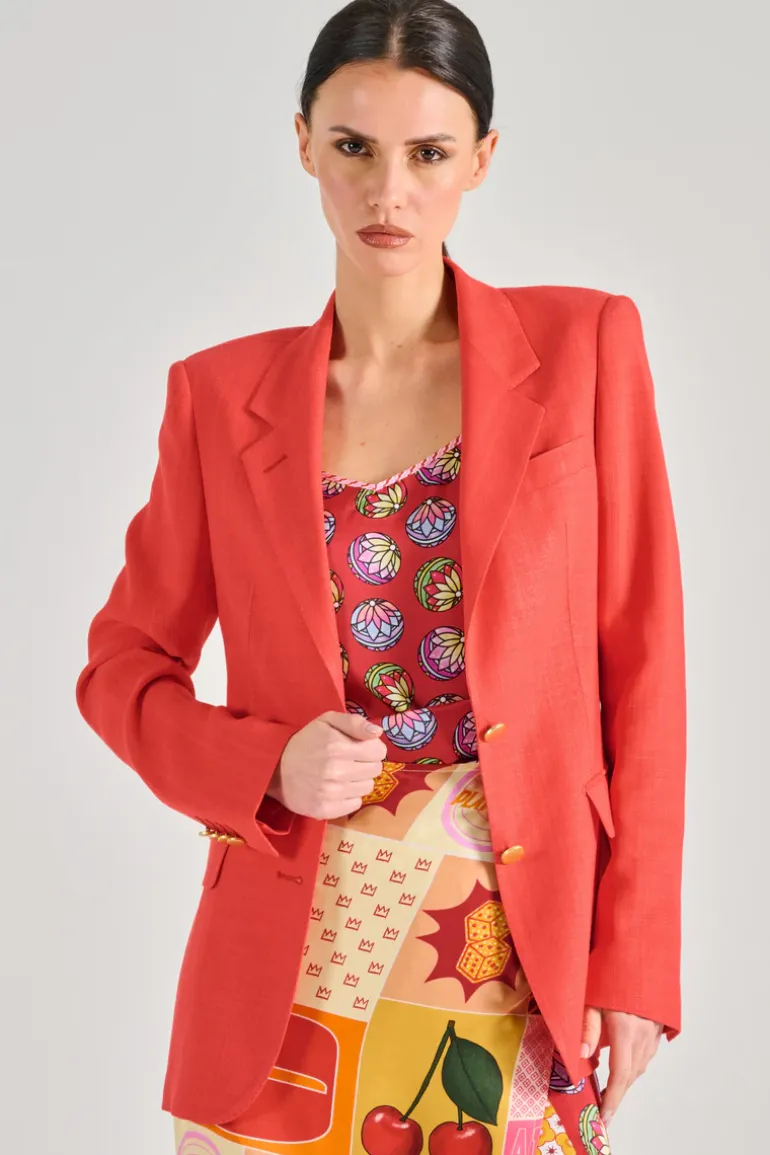 Tagliatore giacca 0205 tessuto rosso