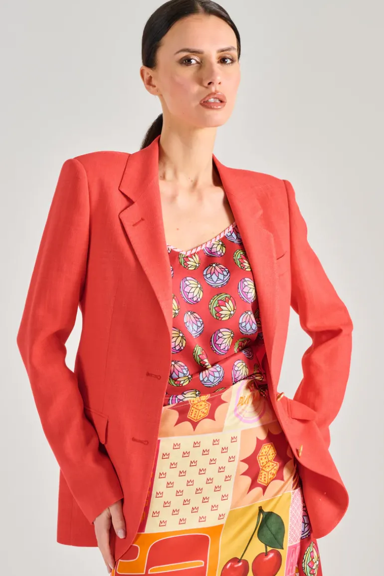 Tagliatore giacca 0205 tessuto rosso