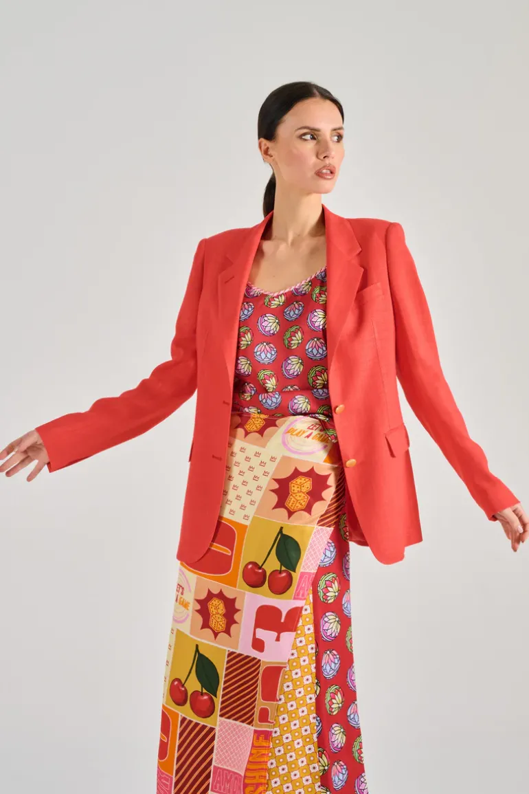 Tagliatore giacca 0205 tessuto rosso