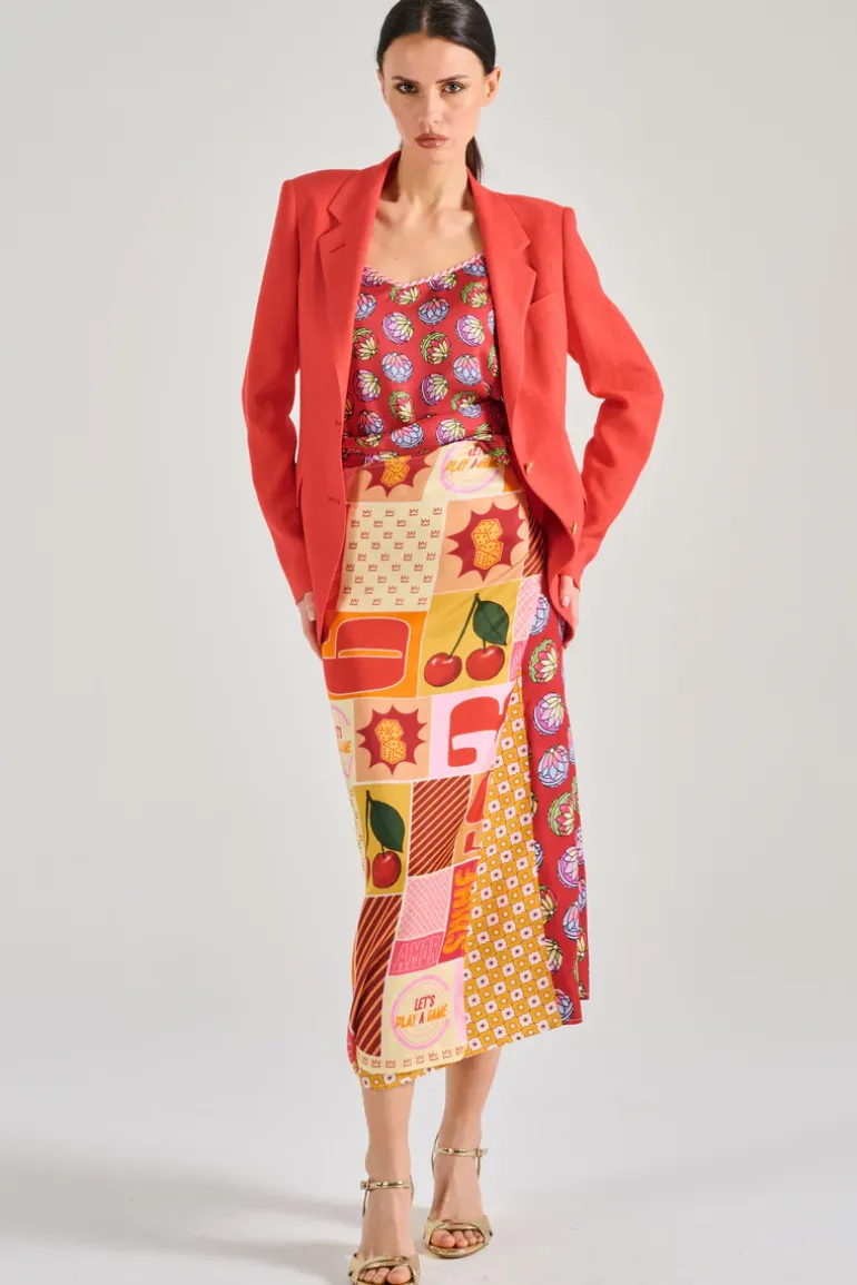 Tagliatore giacca 0205 tessuto rosso