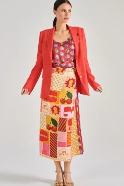 Tagliatore giacca 0205 tessuto rosso