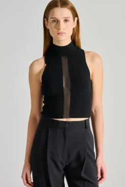 Top tricot nero
