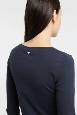 T-shirt 34 blu in cotone/elastane