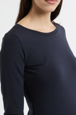 T-shirt 34 blu in cotone/elastane