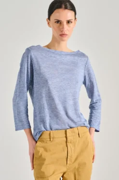 T-shirt 100% cotone azzurro