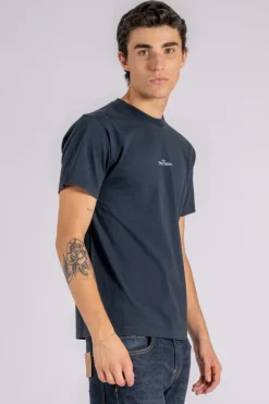 T-shirt 100% cotone blu