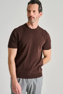 T-shirt 100% cotone marrone