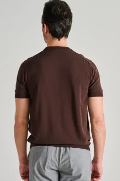 T-shirt 100% cotone marrone