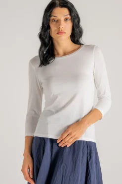 T-shirt 34 in cotone/elastan bianco