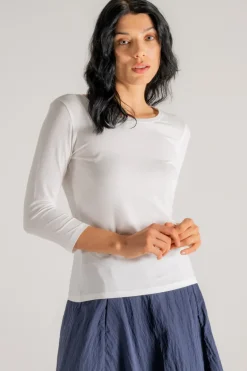 T-shirt 34 in cotone/elastan bianco