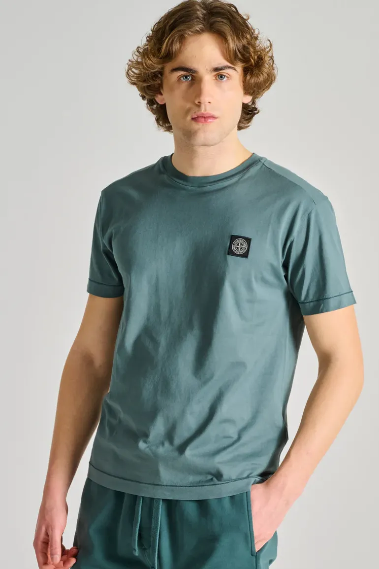 T-shirt cotone verde