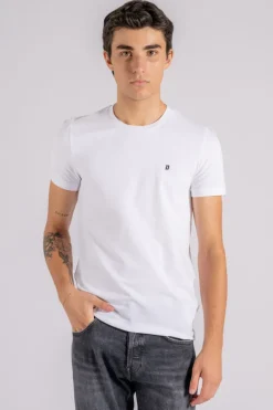 T-shirt cotone/elastam bianco