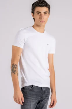 T-shirt cotone/elastam bianco