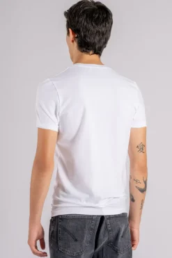 T-shirt cotone/elastam bianco