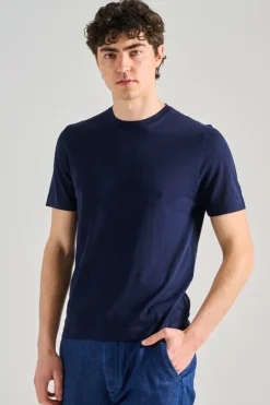 T-shirt cotton blu
