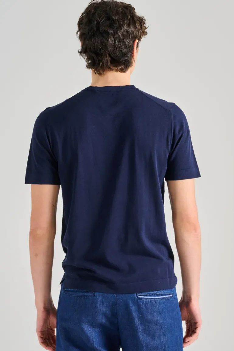 T-shirt cotton blu