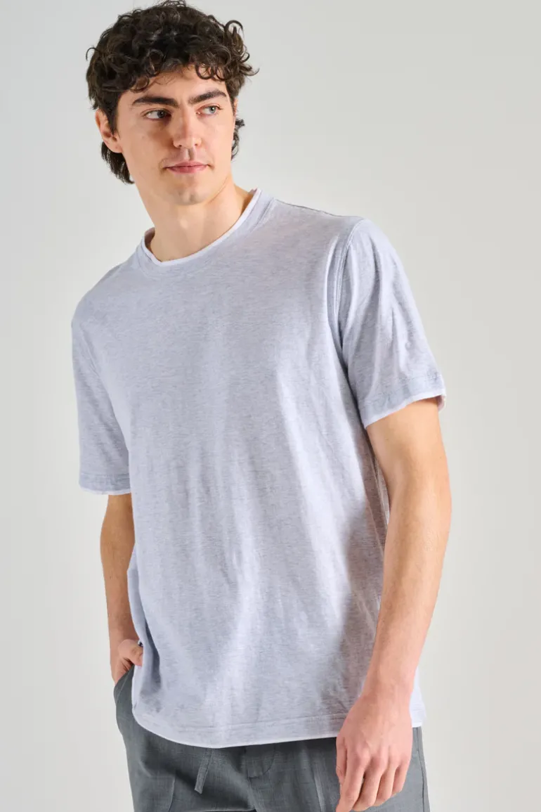 T-shirt duo mm jersey melange grigio