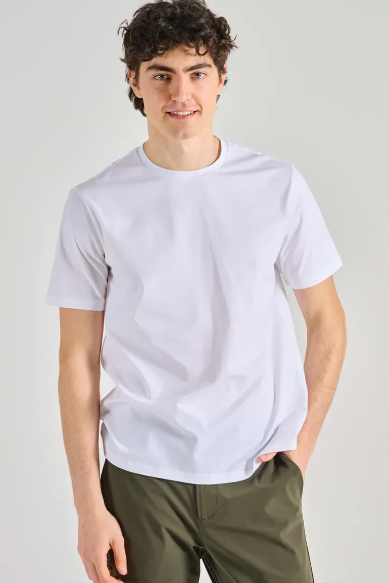T-shirt jersey stretch bianco