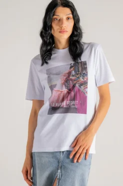 T-shirt madamoiselle nero donna