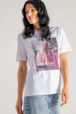 T-shirt madamoiselle nero donna