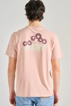 T-shirt main cotone rosa