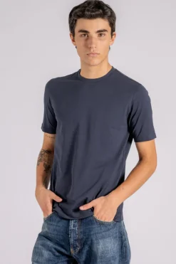 T-shirt manica corta blu uomo