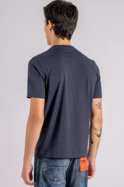 T-shirt manica corta blu uomo