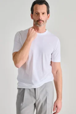 T-shirt manica corta cotone bianco