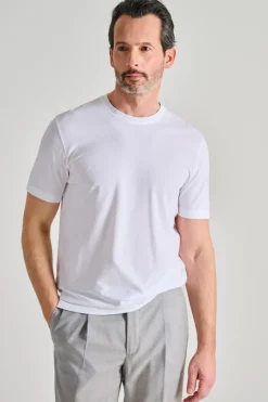 T-shirt manica corta cotone bianco