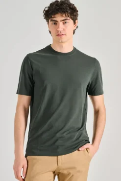 T-shirt manica corta cotone verde
