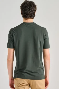 T-shirt manica corta cotone verde