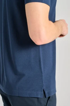 T-shirt manica corta cotone blu