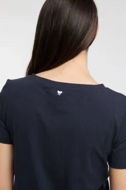 T-shirt mezza manica blu