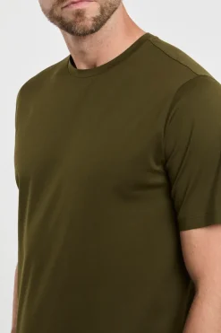 T-shirt multicolor in cotone/elastane