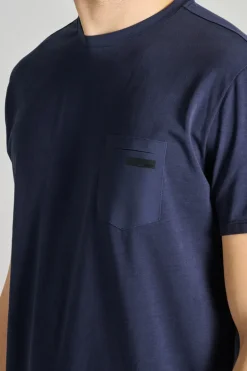 T-shirt revo cotone blu