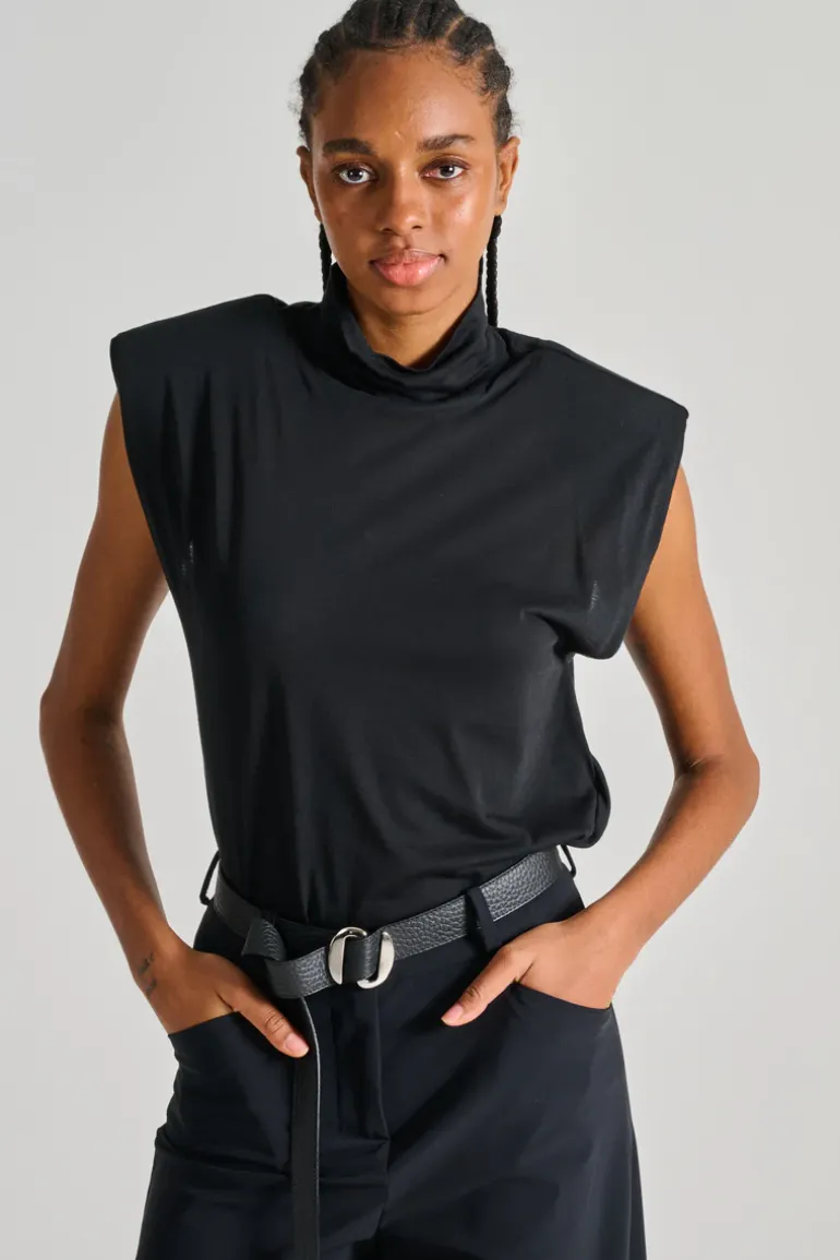 T-shirt tessuto nero